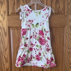 Children’s place Floral Pink and White girls Dress